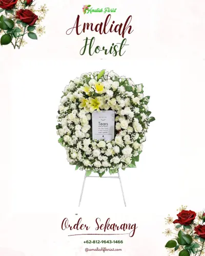 Krans Bunga Duka Cita pindrikan lor